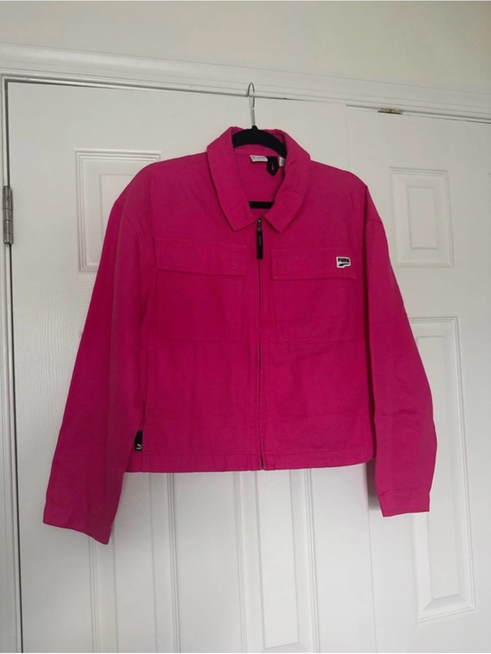 Fuchsia Pink Puma Denim Jacket